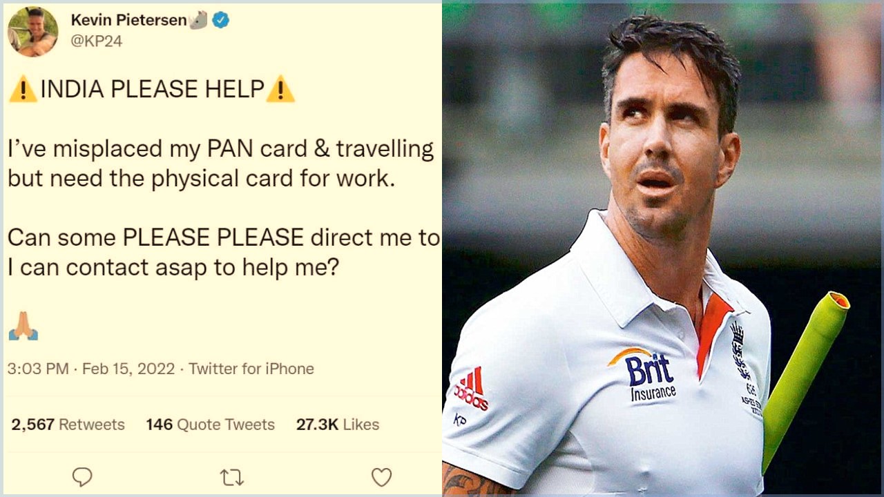Kevin Pietersen asks help after misplacing his PAN card; Income Tax Department Responded Quickly