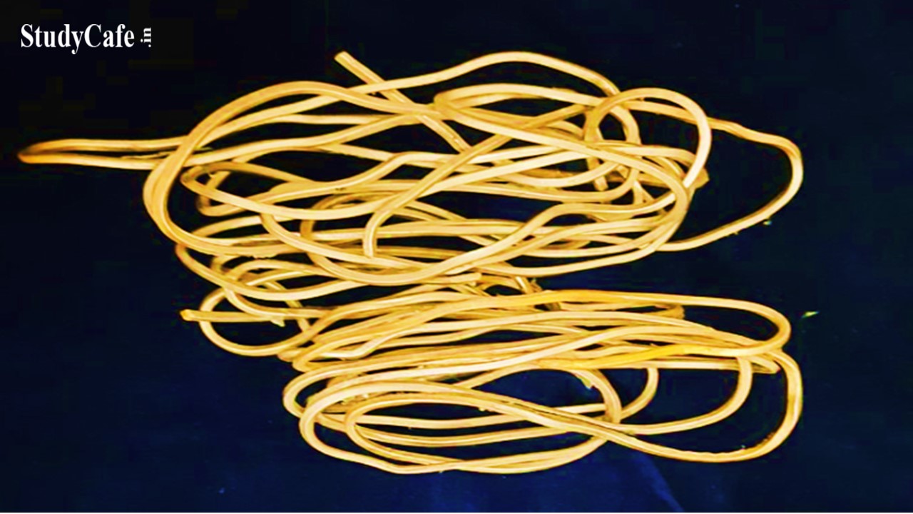 Hyderabad Custom Arrests a Passenger for Smuggling Gold Worth Rs. 21.66 Lakhs