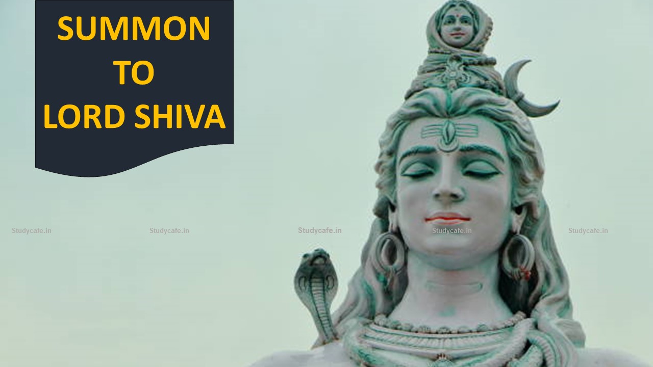 Tehsildar Court Summoned Lord Shiva to appear before court else Penalty of Rs.10,000 to be Levied