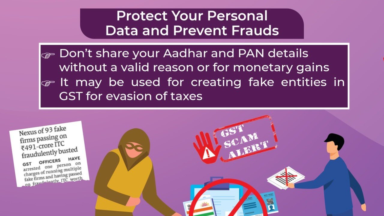 GST Fraud: Be Cautions before Sharing Aadhaar, PAN Details without Valid Reasons says CBIC