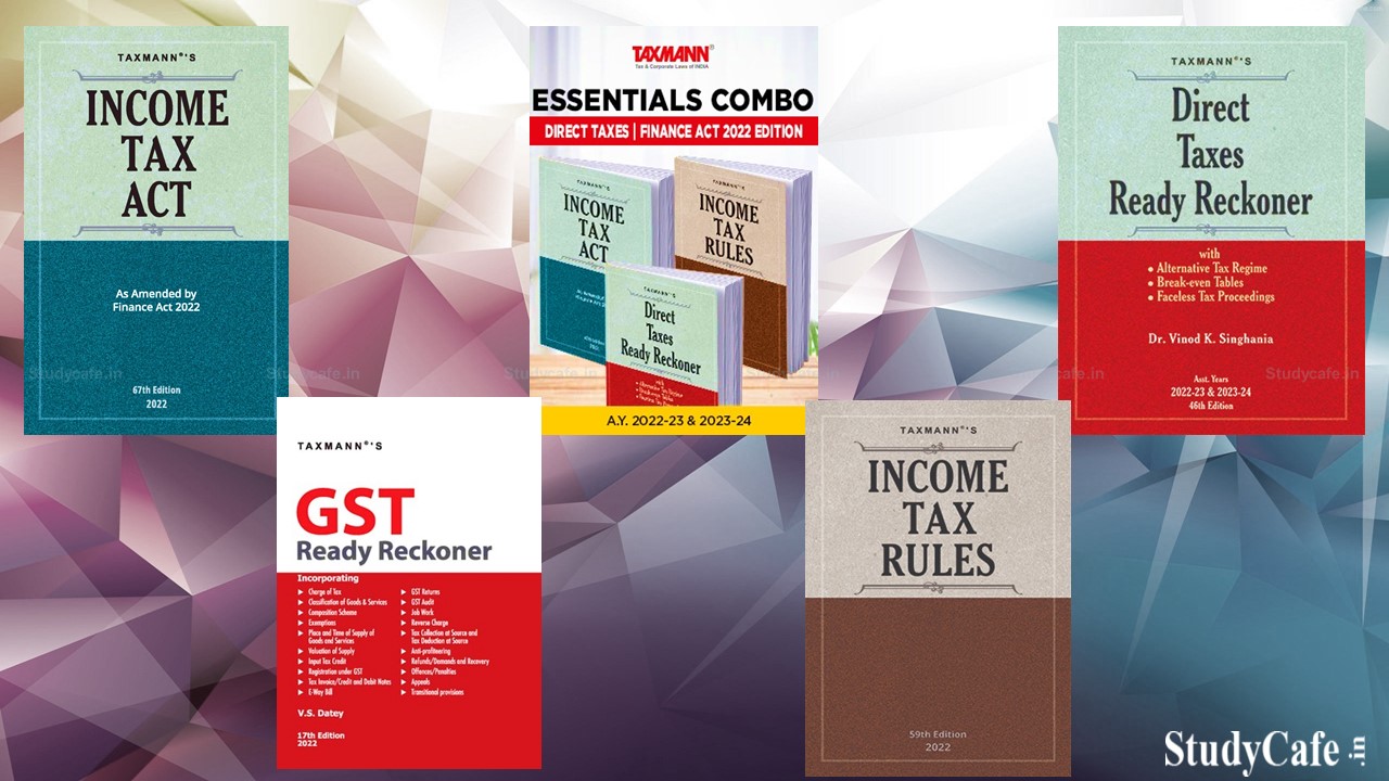 Buy Taxmann's Income Tax Act, Rules, Ready Reckoner or Manual as Amended by Finance Act 2022