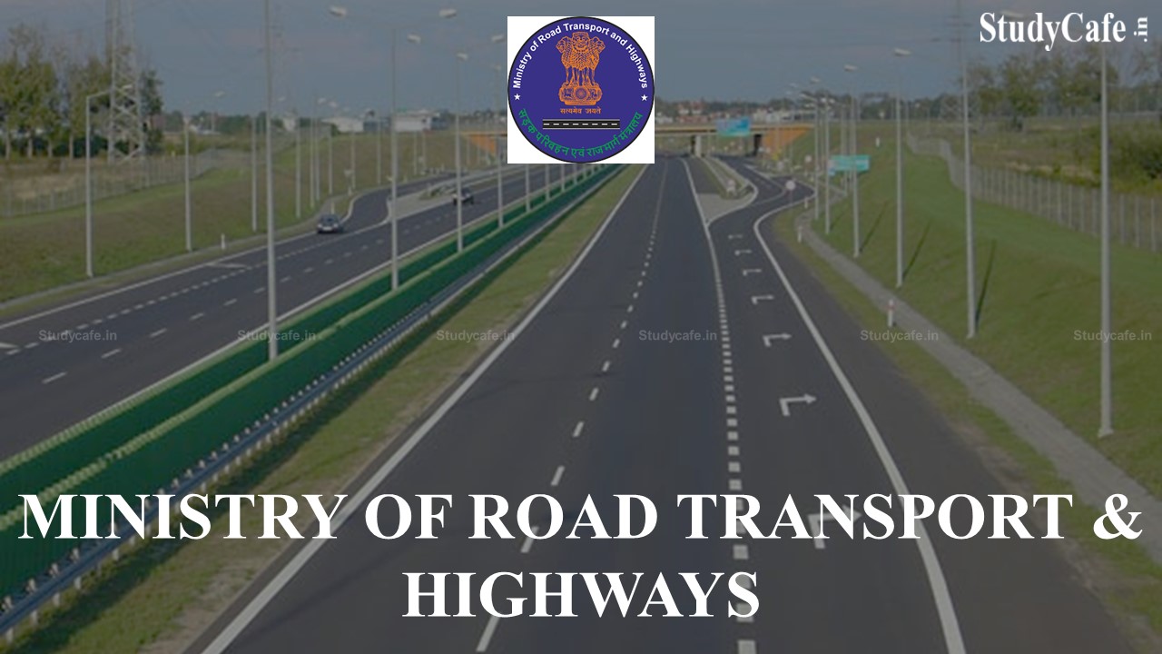 Ministry of Road Transport & Highways invites CA Firms for Providing consultancy in Income Tax & GST Matters