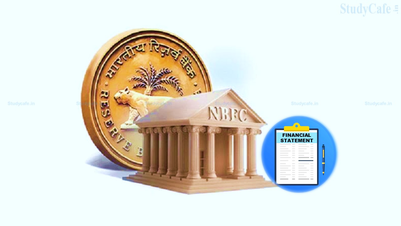 RBI directs NBFC's to make additional disclosures in Financial Statement
