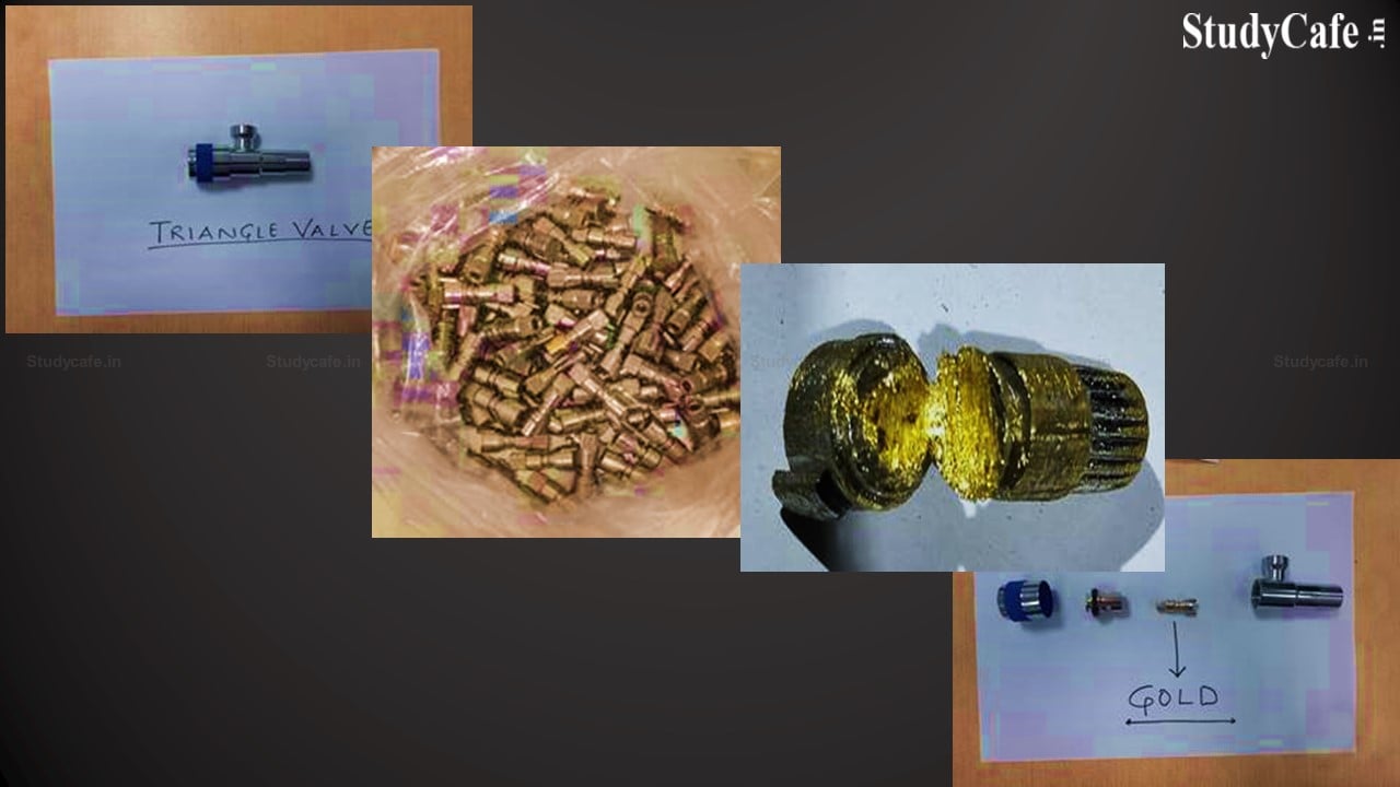 61.5 kg gold concealed in Triangle Valves seized by DRI at IGI Airport