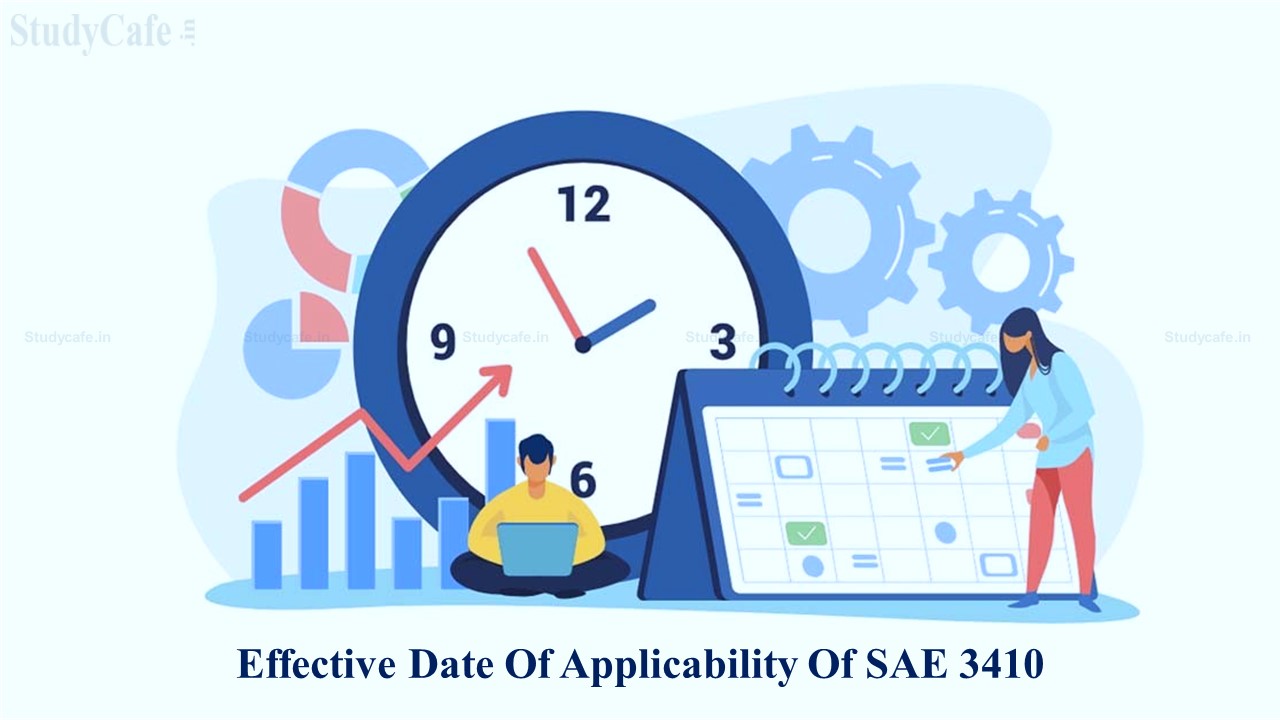 ICAI Announced Effective Date of applicability of Standard on Assurance Engagements (SAE)