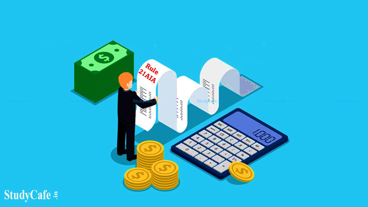 CBDT Notifies New Income Tax Rule 21AIA & Revised Form No.10-IG