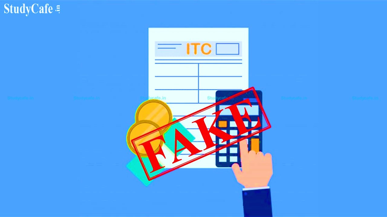 CGST Department arrests one person for availing and passing on fake ITC