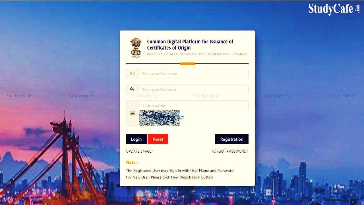 DGFT Extends Date for Mandatory electronic filing of Non-Preferential Certificate of Origin