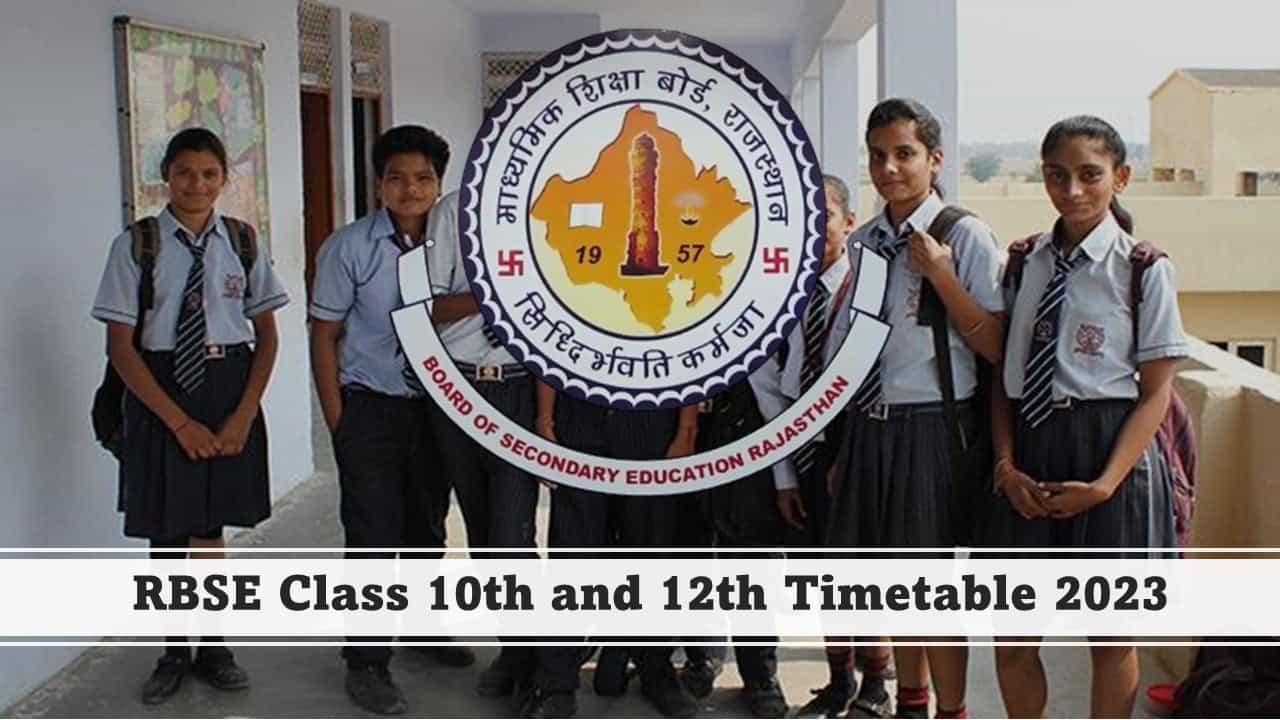 RBSE Class 10th Time Table 2023: Rajasthan Board Exam Date and Schedule Released; Check Latest Updates Here