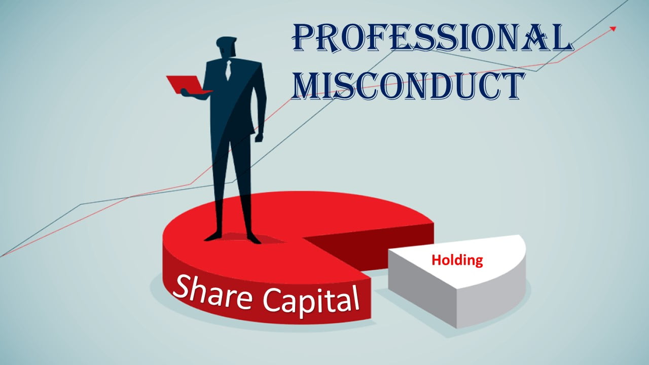 CA Found guilty of holding Share capital in company in which he was doing audit