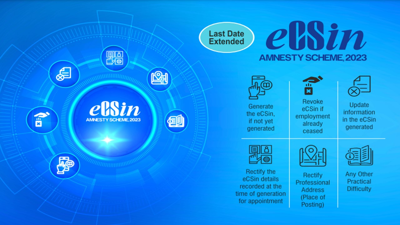 ICSI Extended Last Date for ECSIN Amnesty Scheme 2023