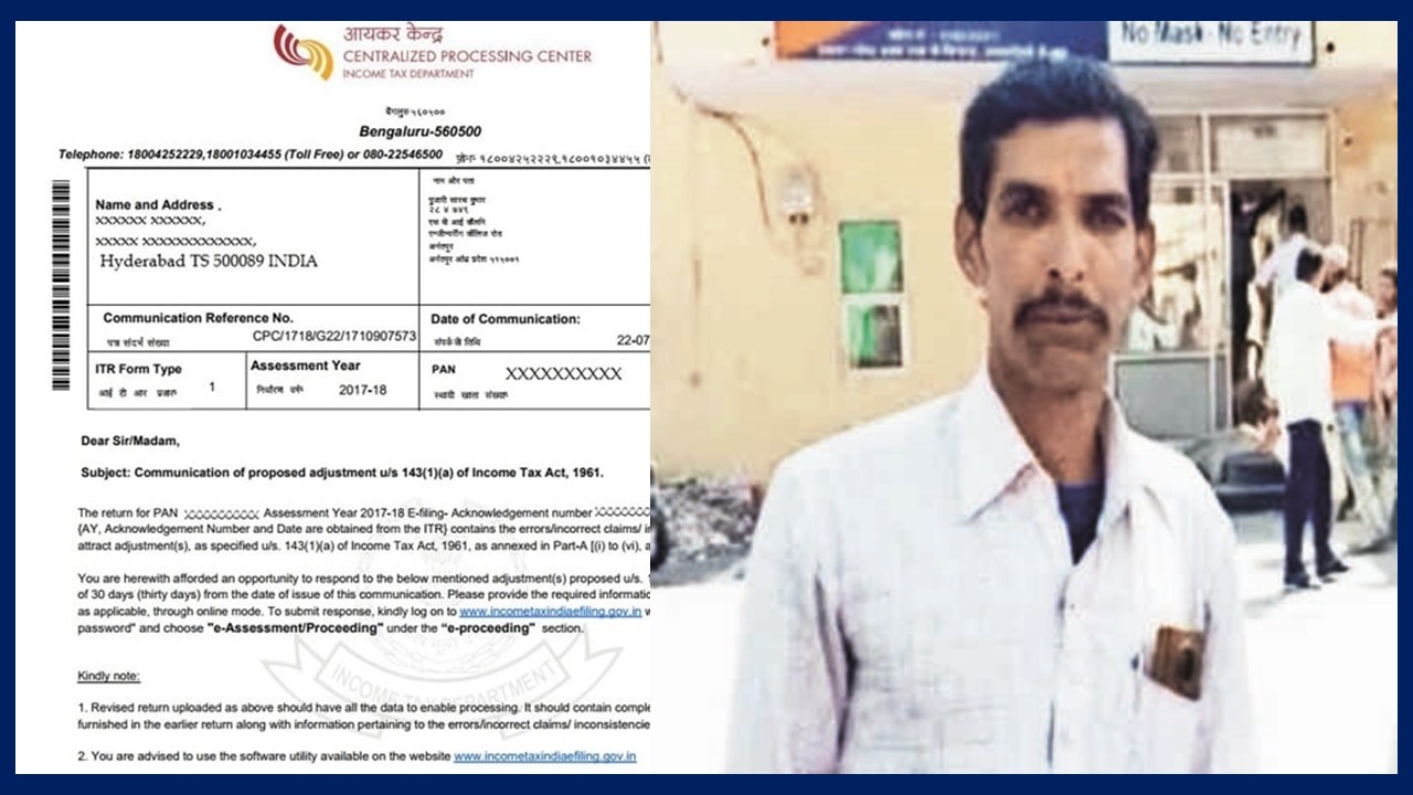 Physically Challenged Small shop owner receives Income Tax Notice of Rs 12 crore