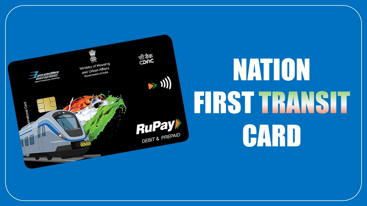 SBI Launches India's first Transit Card