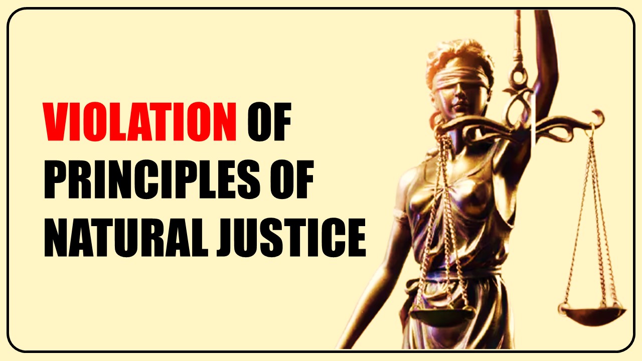Petitioner who failed to respond to notices cannot complain violation of principles of natural justice