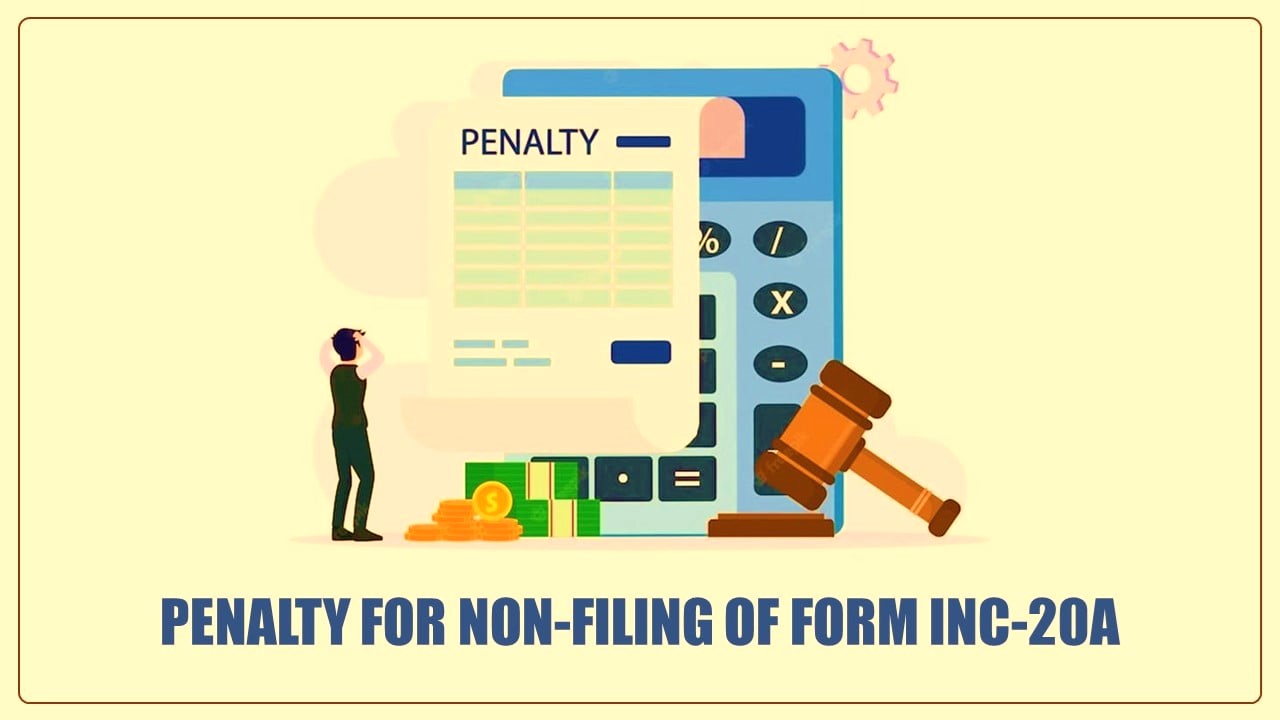 ROC imposes Penalty of Rs. 3.50 Lakhs for late filing of INC-20A