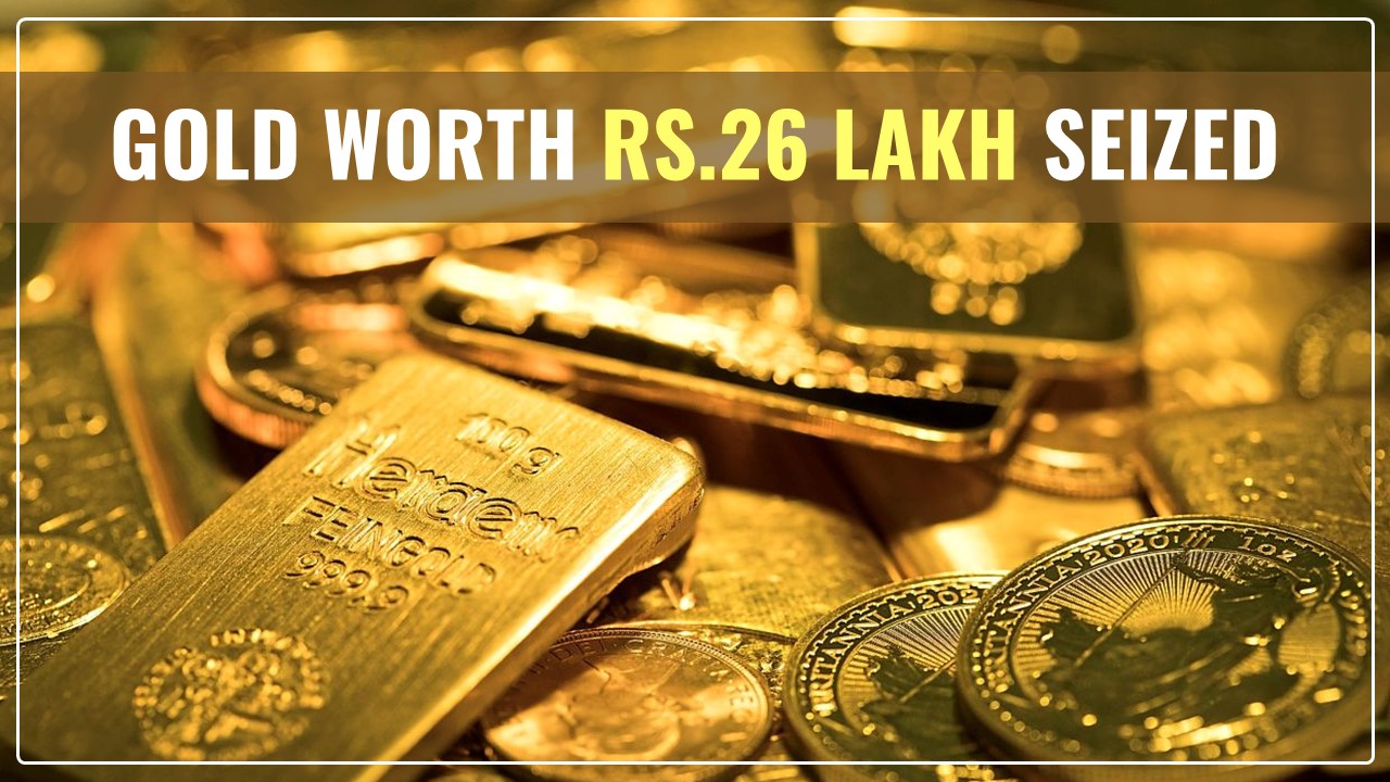 Custom Officials seized Gold worth Rs. 26 Lakh concealed in Detergent at Hyderabad Airport