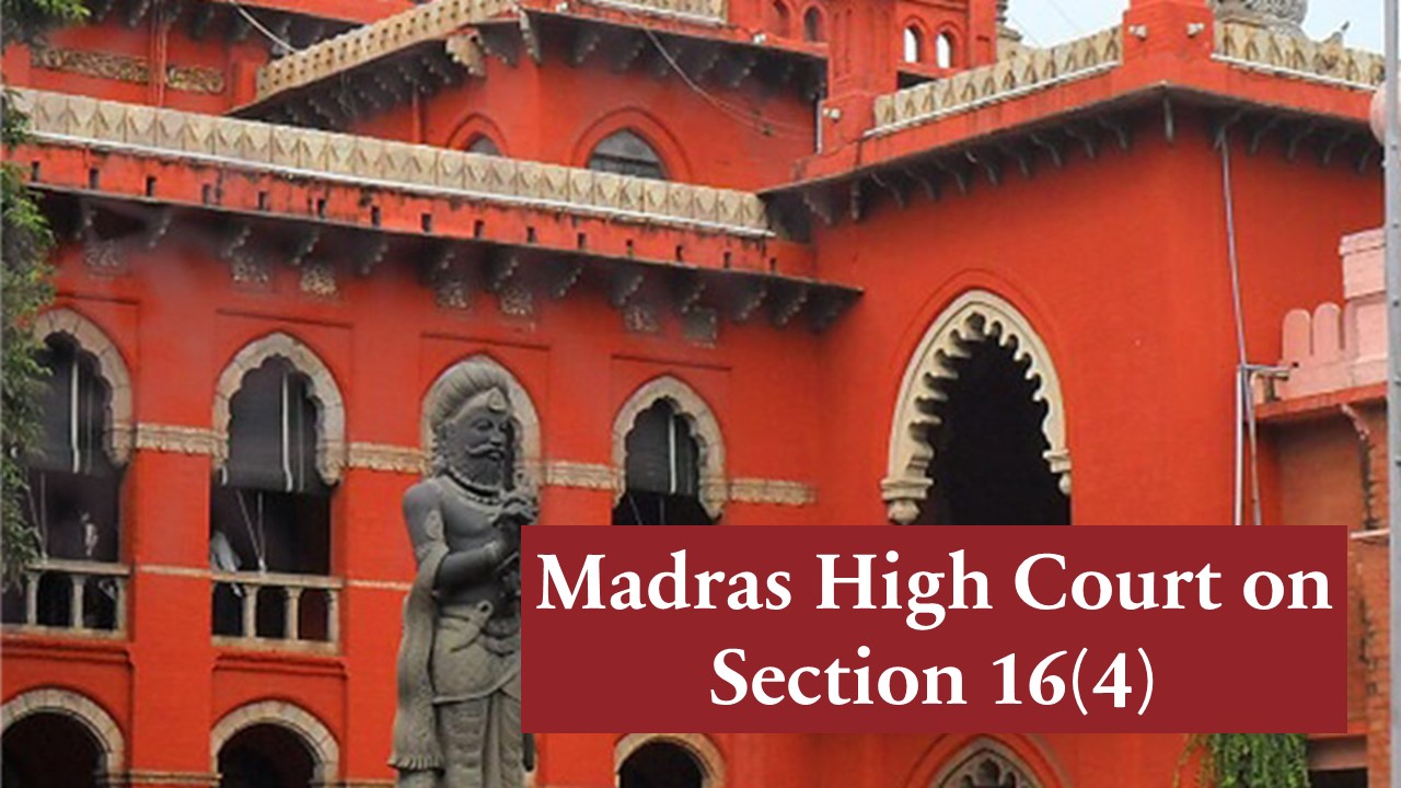 [Breaking] Madras HC allows claim of ITC beyond time limit given in Section 16(4) [Read Order]