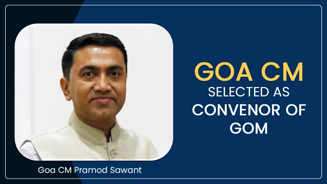 Goa CM Sawant appointed as Convenor of GoM for GST Revenue Analysis