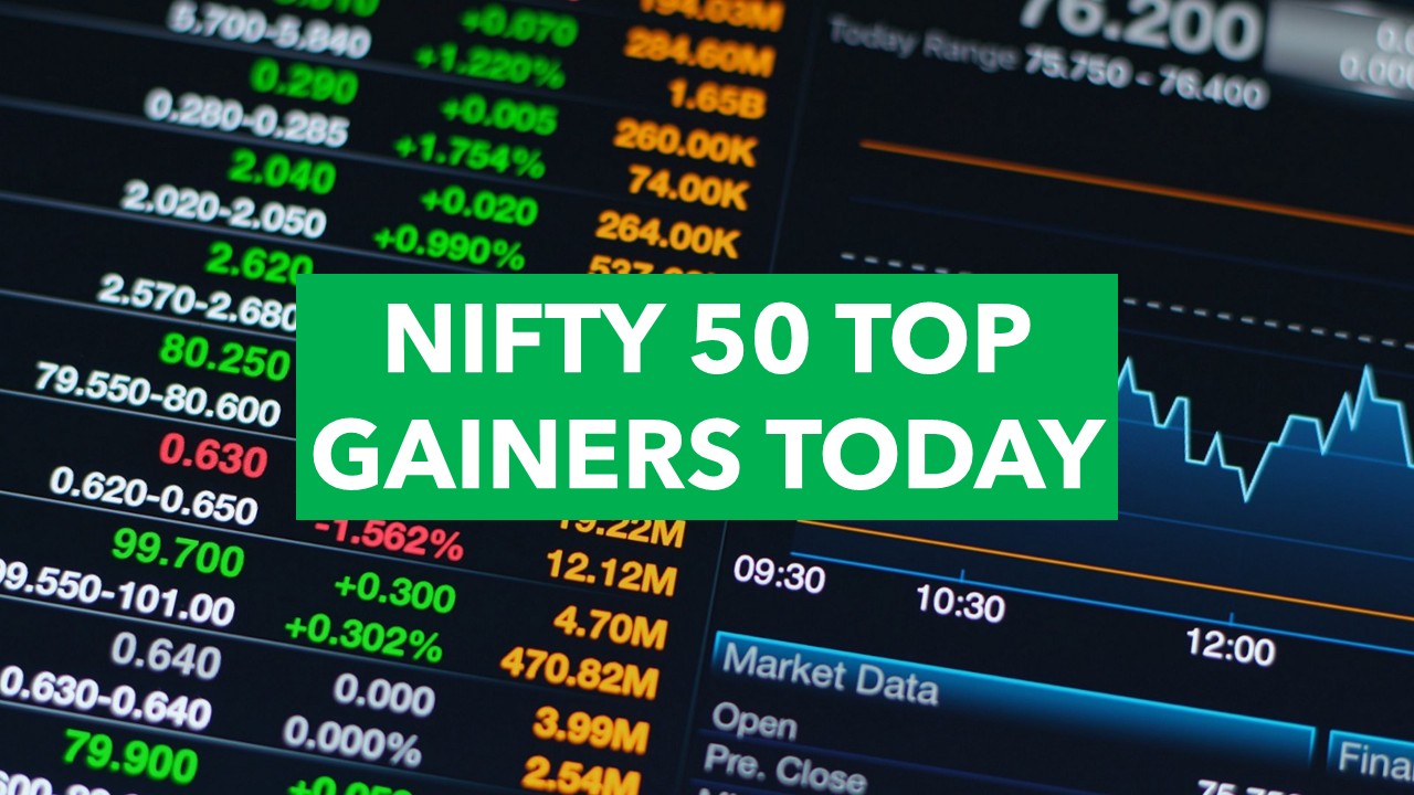 Nifty 50 Top Gainers Today: INDUSINDBK BANK( 4.57%), TRENT (2.72%), POWERGRID (1.93%), HEROMOTOCO (1.79%), M&M (1.44%), BHARTIARTL (1.36%)