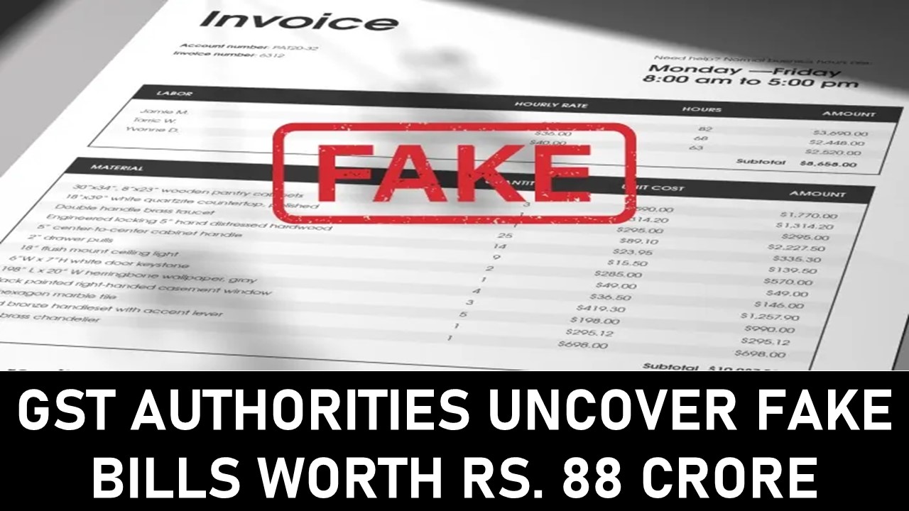 GST Fake Billing: Authorities Uncover illegal sale worth Rs. 87.9 crores; 2 Traders Caught