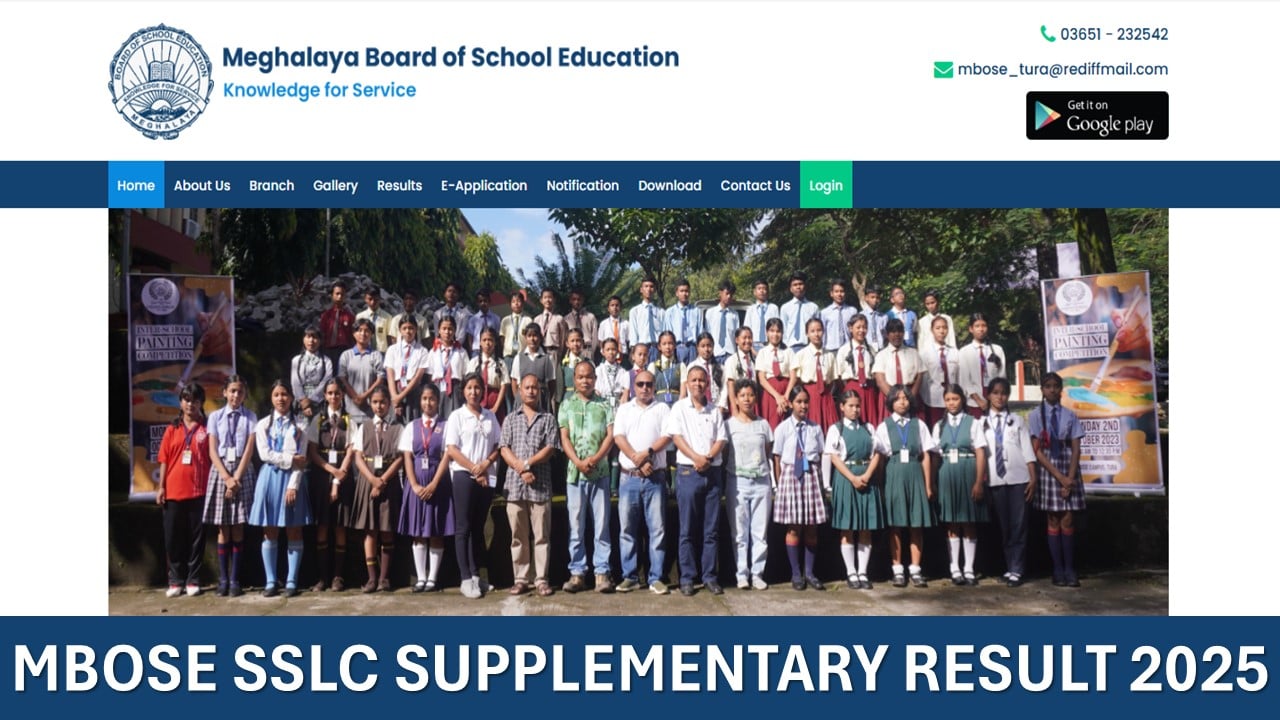 MBOSE SSLC Supplementary 2025: Result Booklet Released at mbose.in, Know Steps to Download
