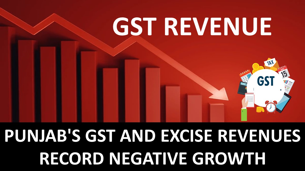 Punjab's GST and Excise Revenues Record Negative Growth; Finance Secretary Issues Warning