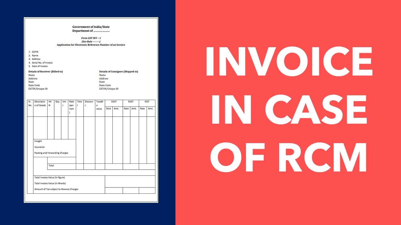 GST: When to Raise Tax Invoice or Self Invoice in case of RCM Service Transactions