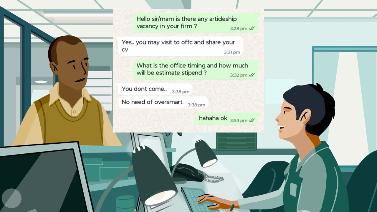 CA firm calls CA student "oversmart" for asking about work hours and stipend: Social Media Reacts
