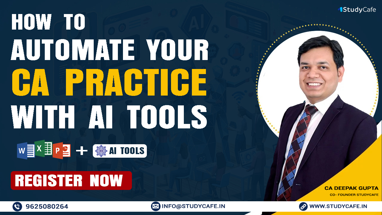 Certification Course on How to Automate Your CA Practice With AI Tools with Recording