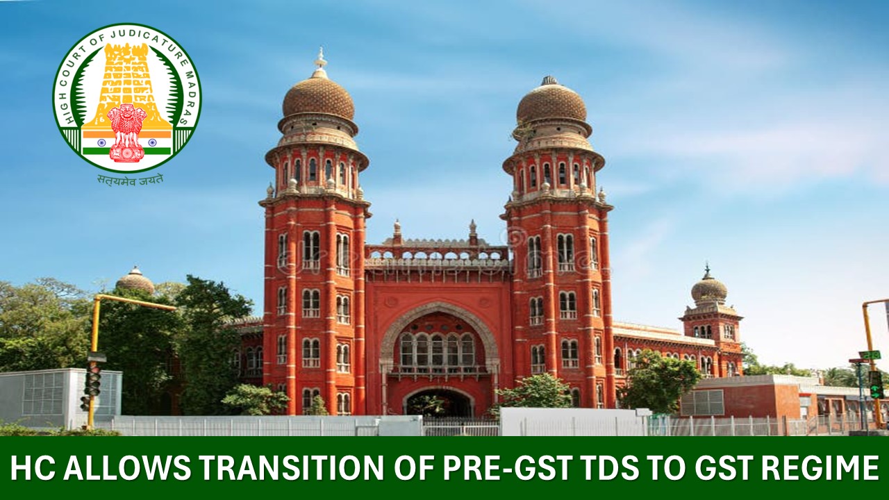 TDS Credit from VAT Regime Can Be Carried Forward to GST: High Court