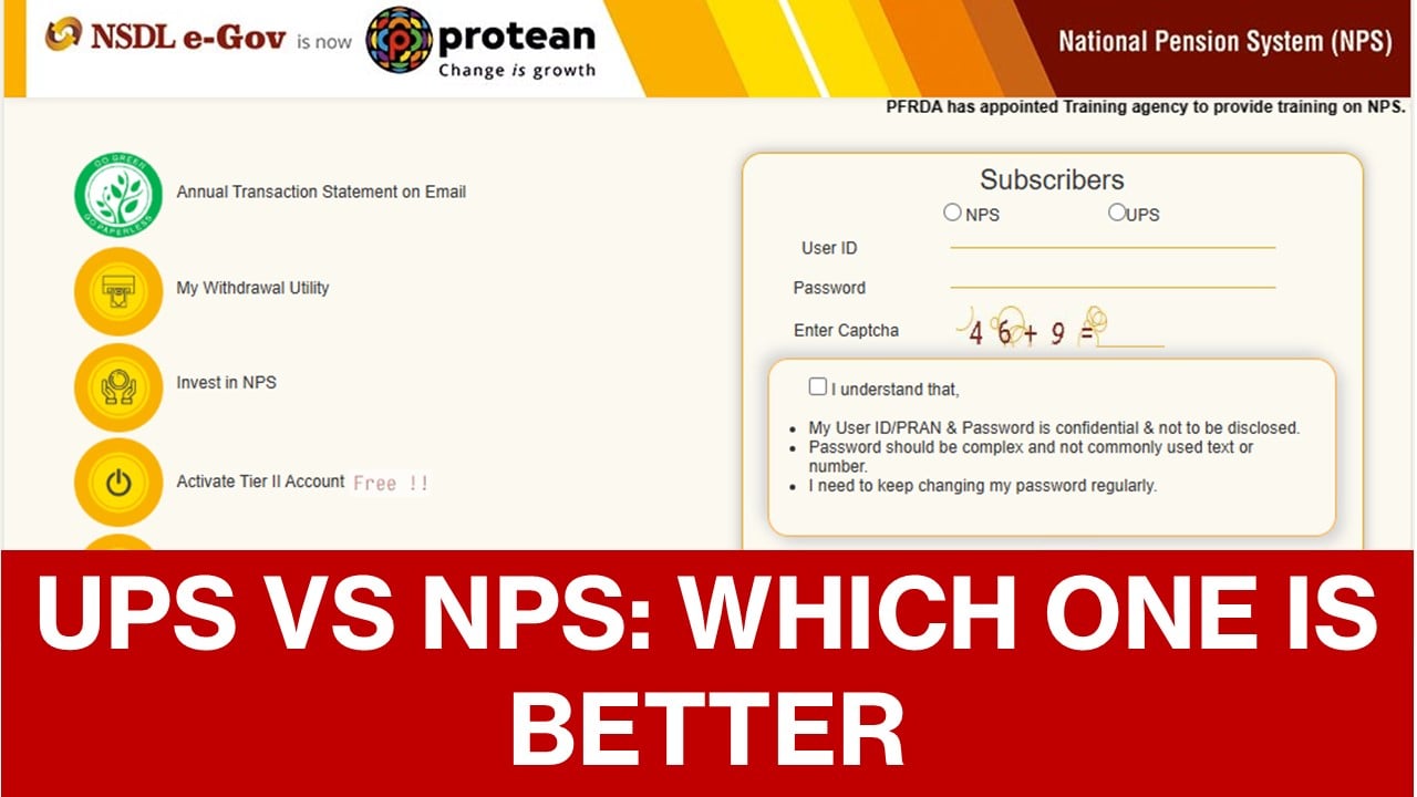 UPS Vs NPS: Here's How You Can Choose Right Option For Yourself