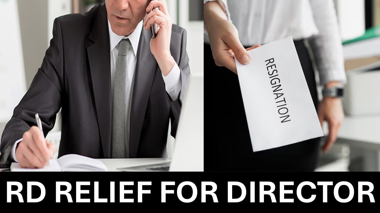 Director Not Responsible After Resignation: Penalty Deleted by RD