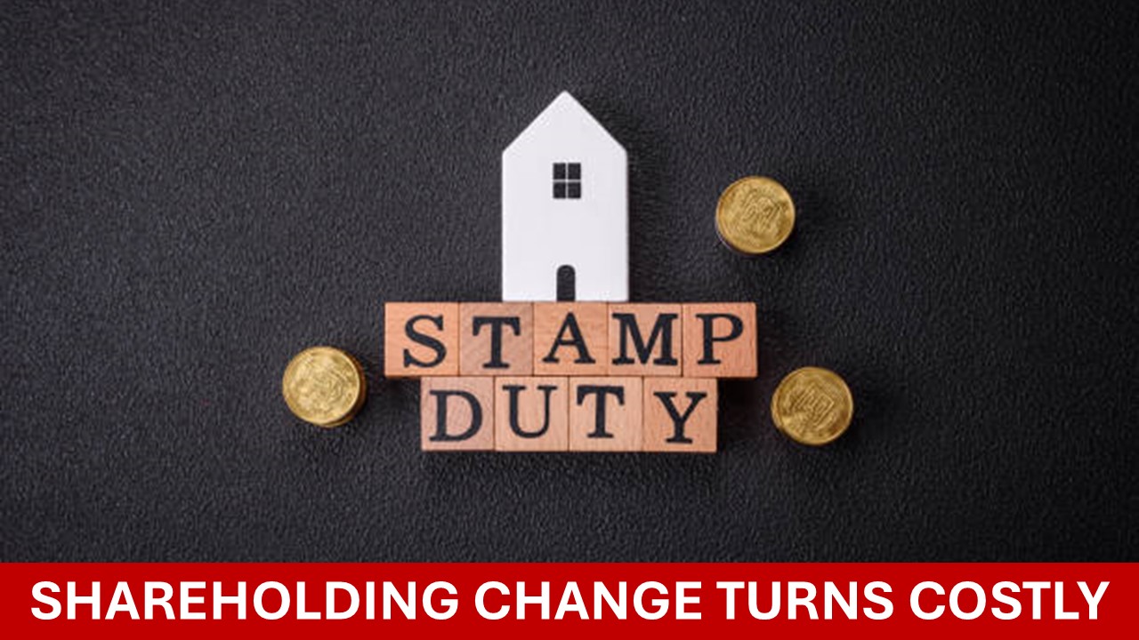 Company penalized for shortfall in stamp duty on Shareholding change