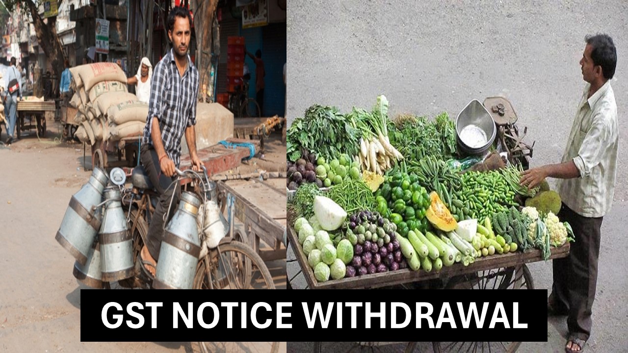 CA criticizes Govt's move of withdrawing GST notices sent to milk sellers and vegetable vendors: Why only Salaried class pay taxes honestly