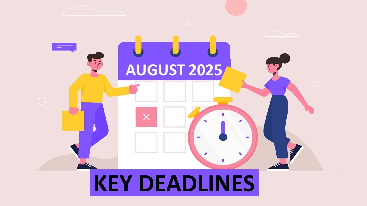 Compliance Calendar for August 2025 | Tax Due Date Calendar for August 2025