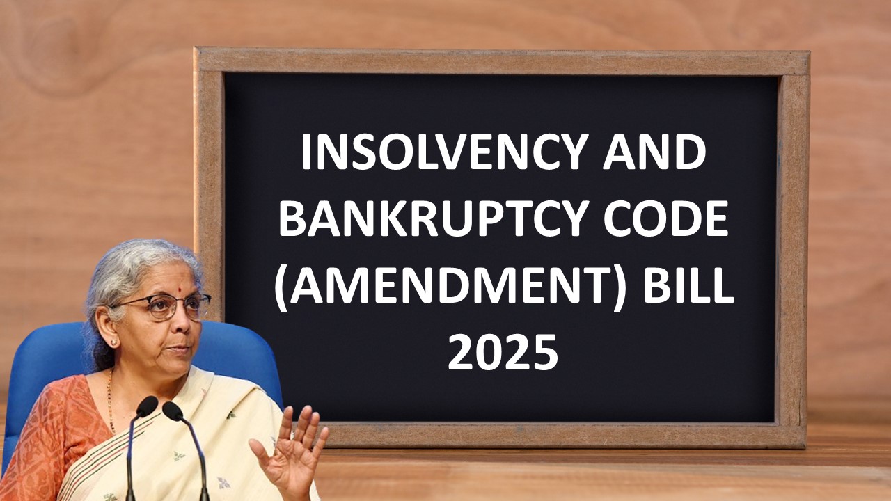 Nirmala Sitharaman Presents Insolvency Amendment Bill 2025 in Parliament