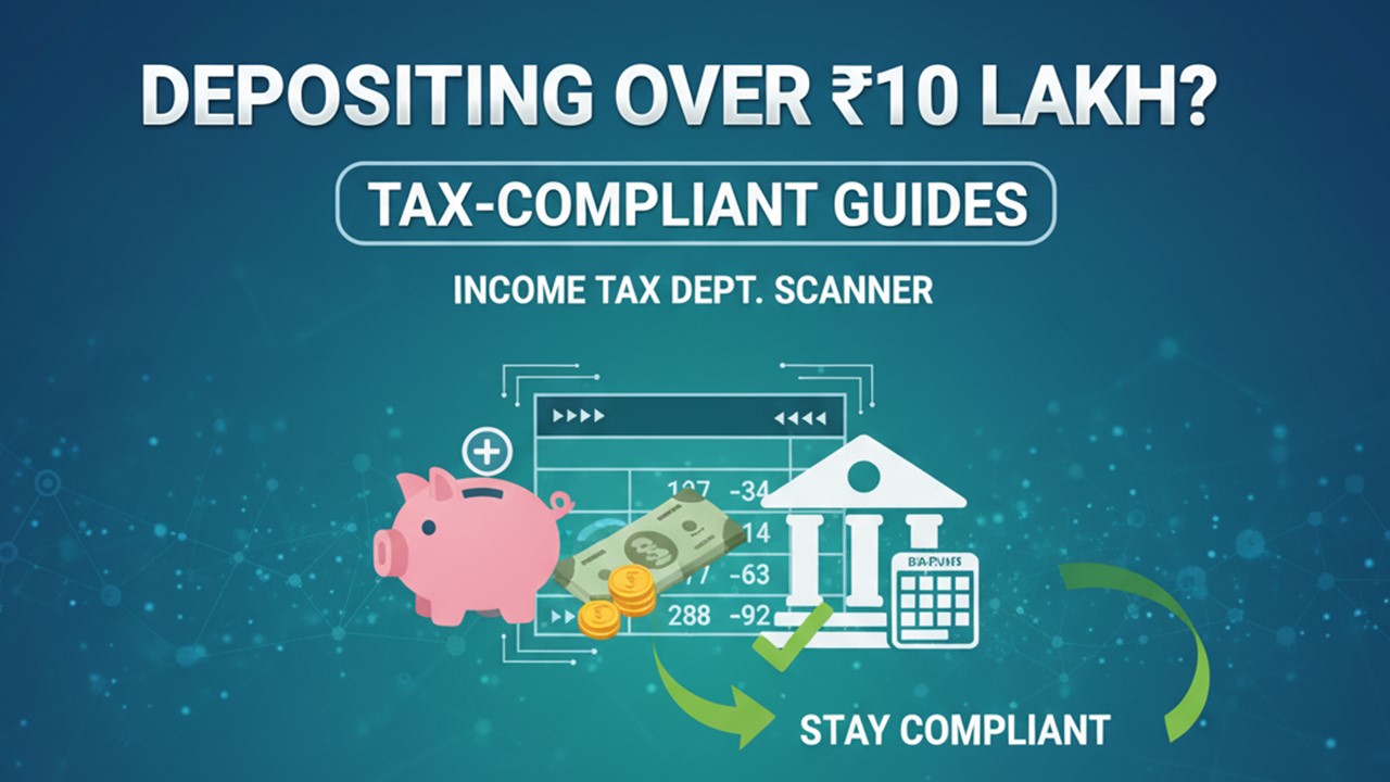 Depositing Over Rs. 10 lakh? Here's What You Must Know To Stay Tax-Compliant