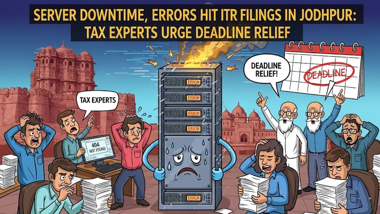 Server Downtime, Errors Hit ITR Filings in Jodhpur: Tax Experts Urge Deadline Relief