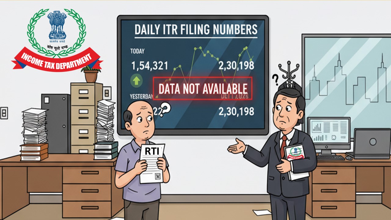 Income Tax Dept Shows Daily ITR Filing Numbers, But Says 'Data Not Available' in RTI