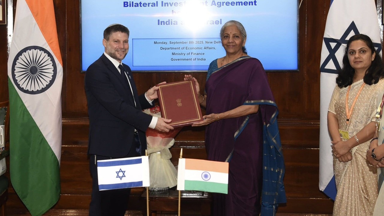 India and Israel sign a Bilateral Investment Agreement to Boost Economic Cooperation