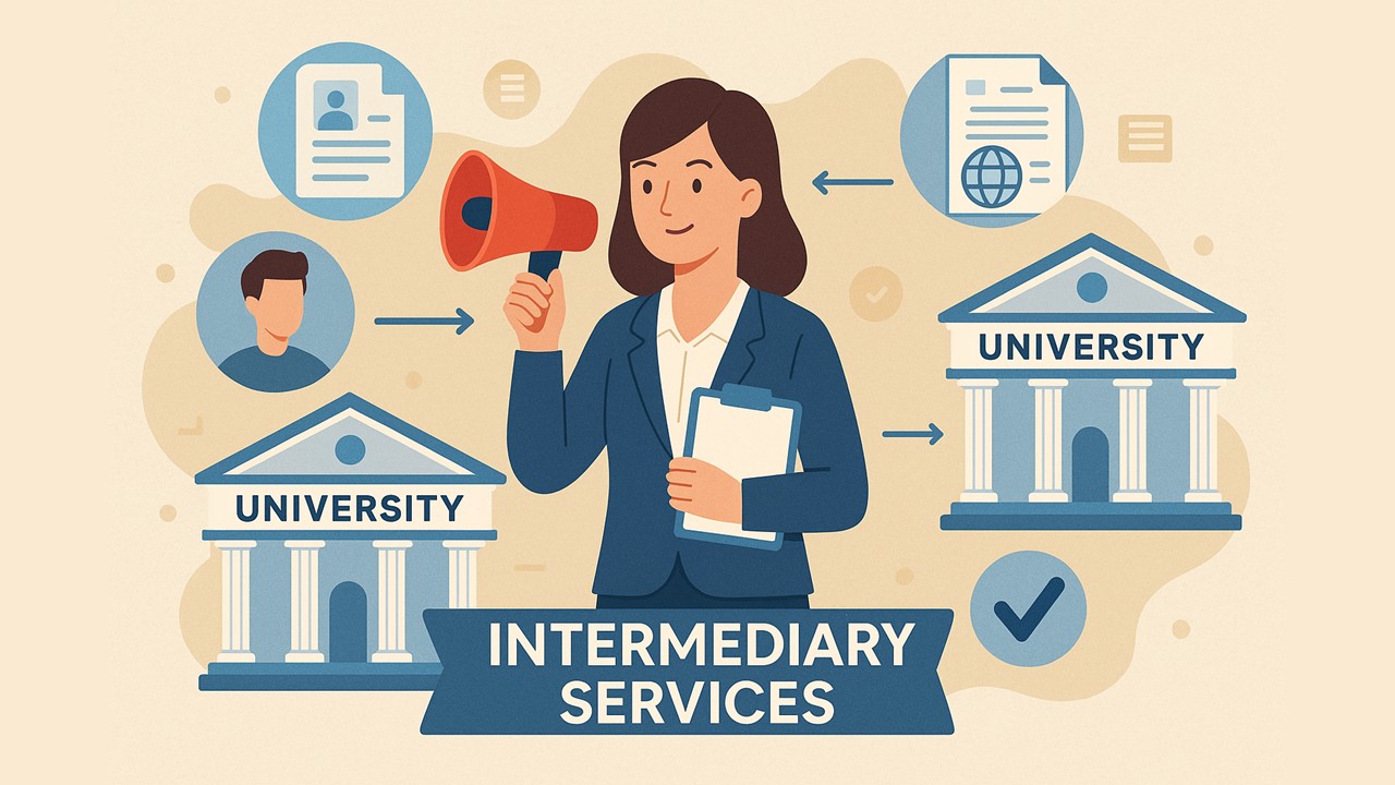 GST AAR: Marketing, recruitment, and referral services provided to foreign universities and colleges qualify as "intermediary services"