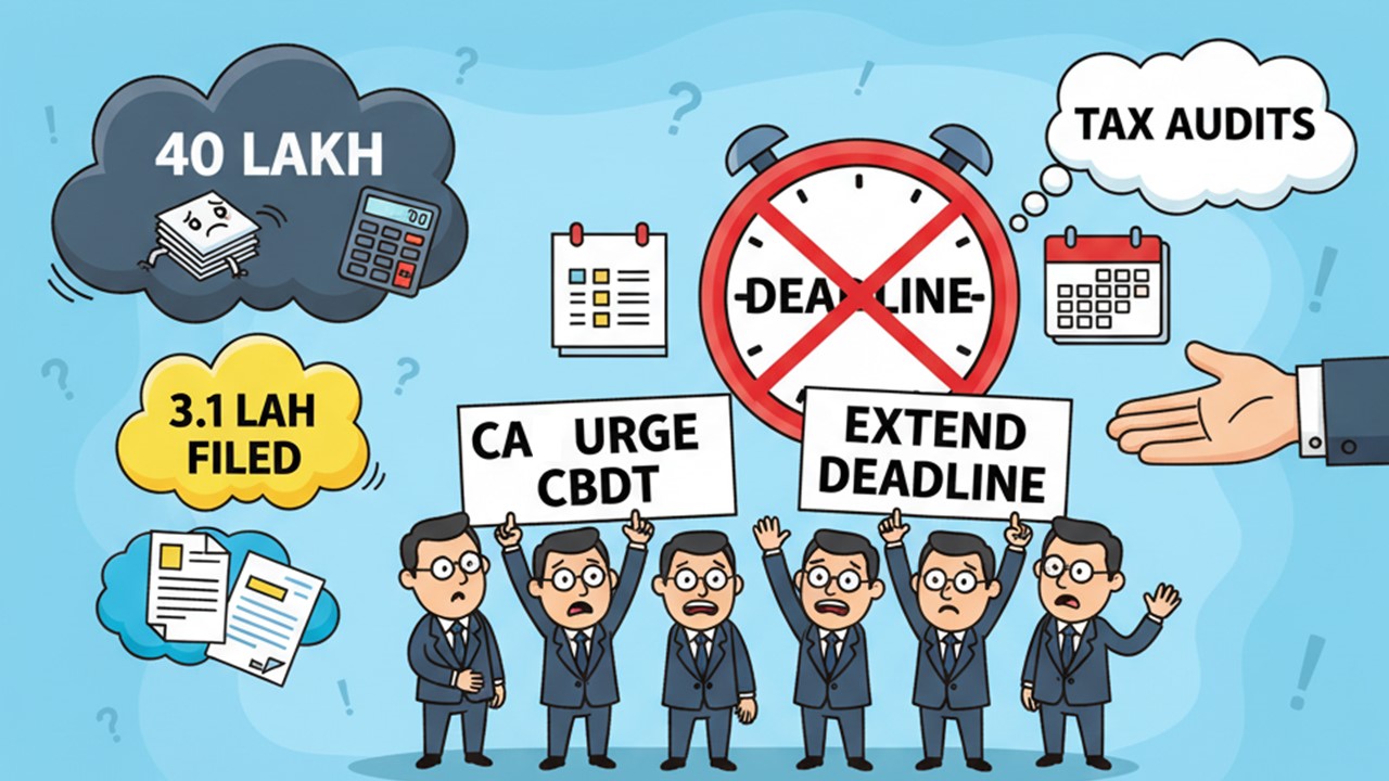 Only 3.1 Lakh Tax Audits Filed out of 40 Lakh: CAs Urge CBDT to Extend Deadline