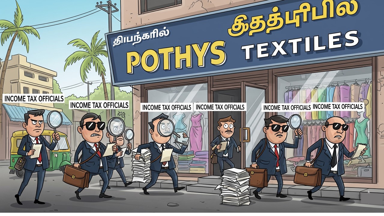Income Tax Raids 25 Pothys Premises Across Tamil Nadu Over Tax Evasion Allegations