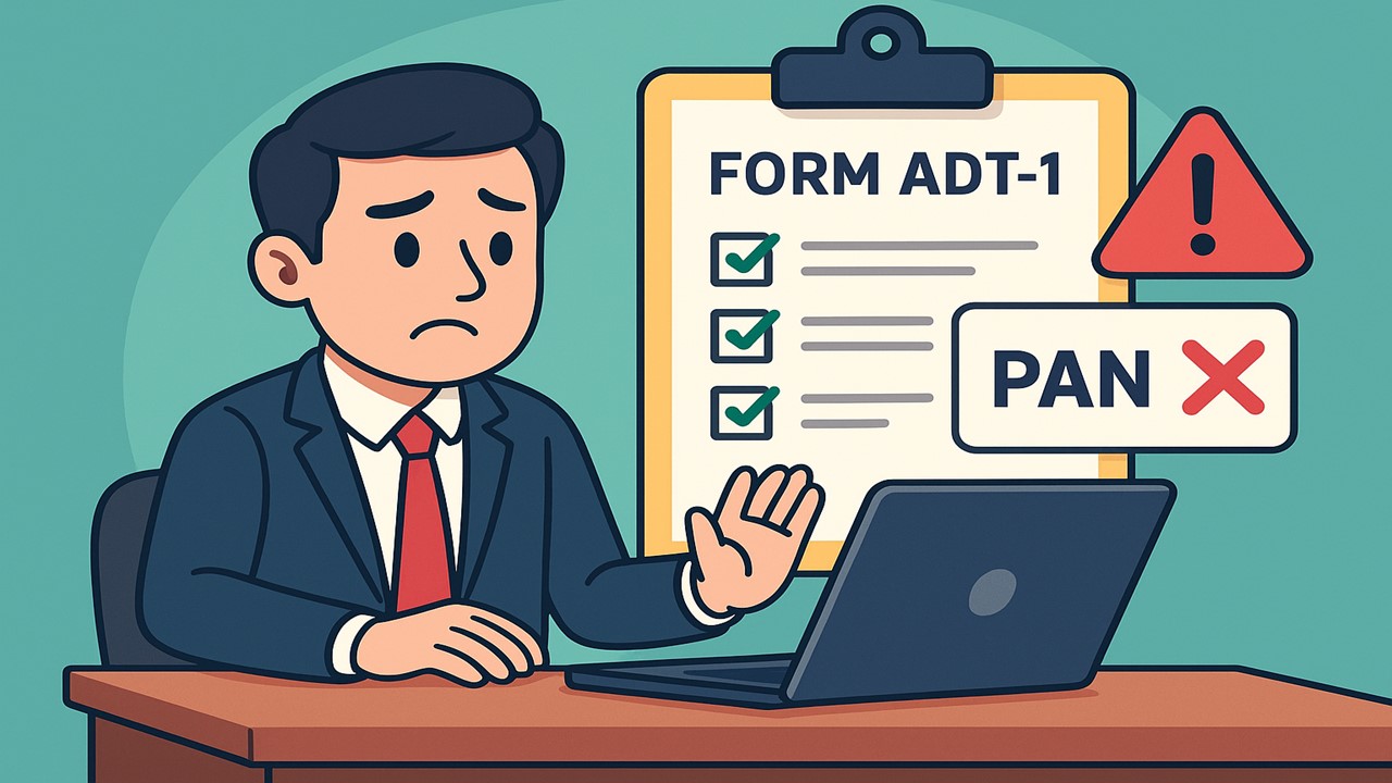 MCA Clarification on Fixing PAN Validation Error in Form ADT-1 for Sole Proprietor Auditors