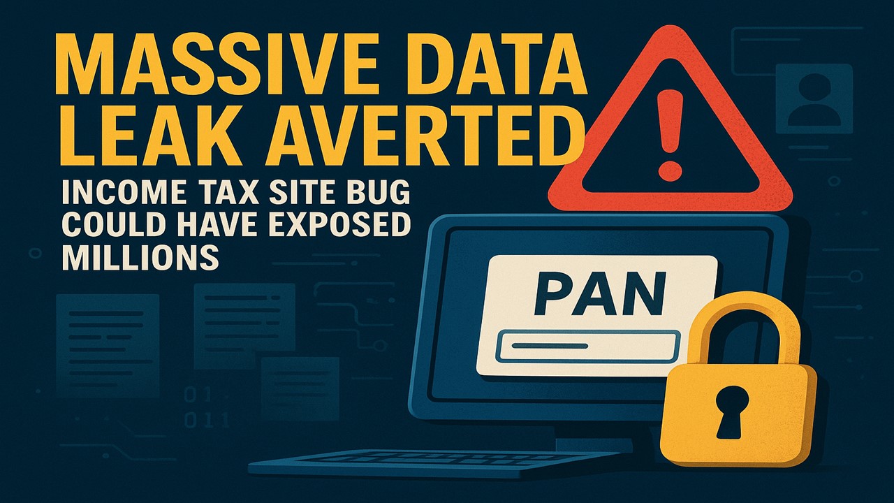 Massive Data Leak Averted: Income Tax Site Bug Could Have Exposed Millions