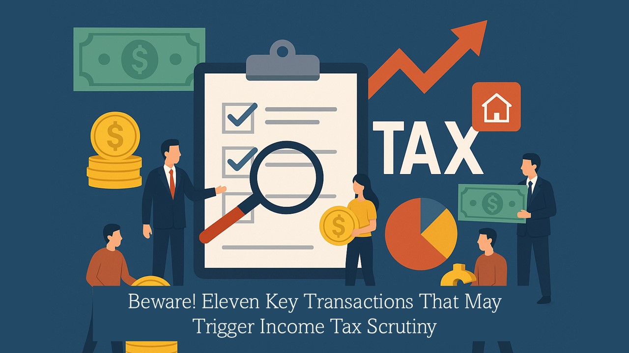 Beware! 10 Key Financial Transactions That May Trigger Income Tax Scrutiny