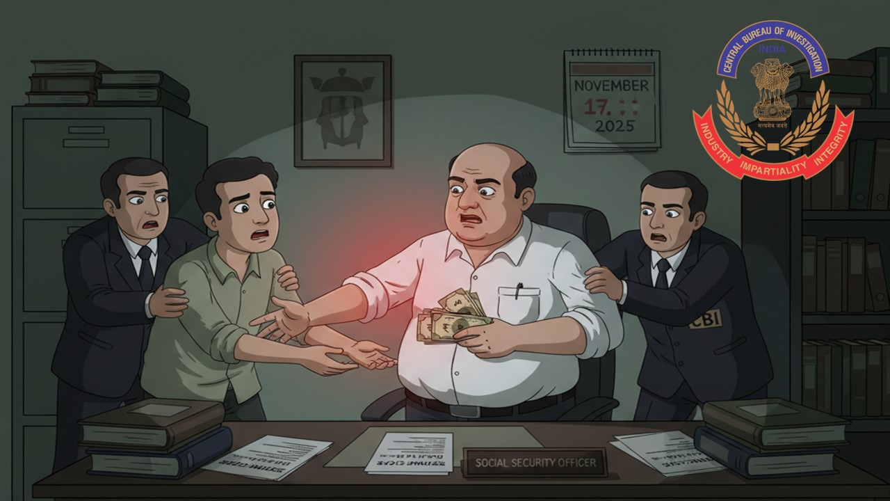 CBI Catches an ESIC Officer Red-Handed While Demanding and Accepting Rs. 9000 Bribe, Officer Arrested