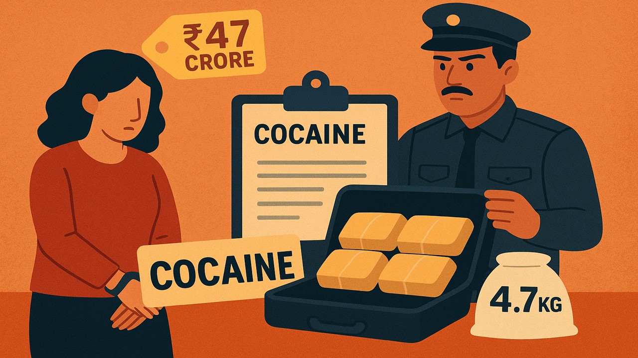 DRI Seizes 4.7 Kg Cocaine Worth Rs 47 Crore From Woman's Luggage in Mumbai