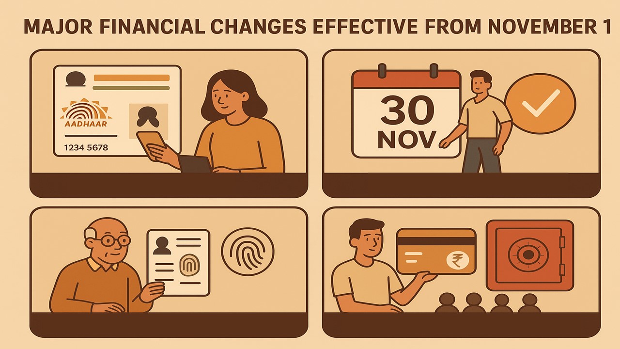 Major Financial Changes Effective from November 1, Every Indian Should Aware Of
