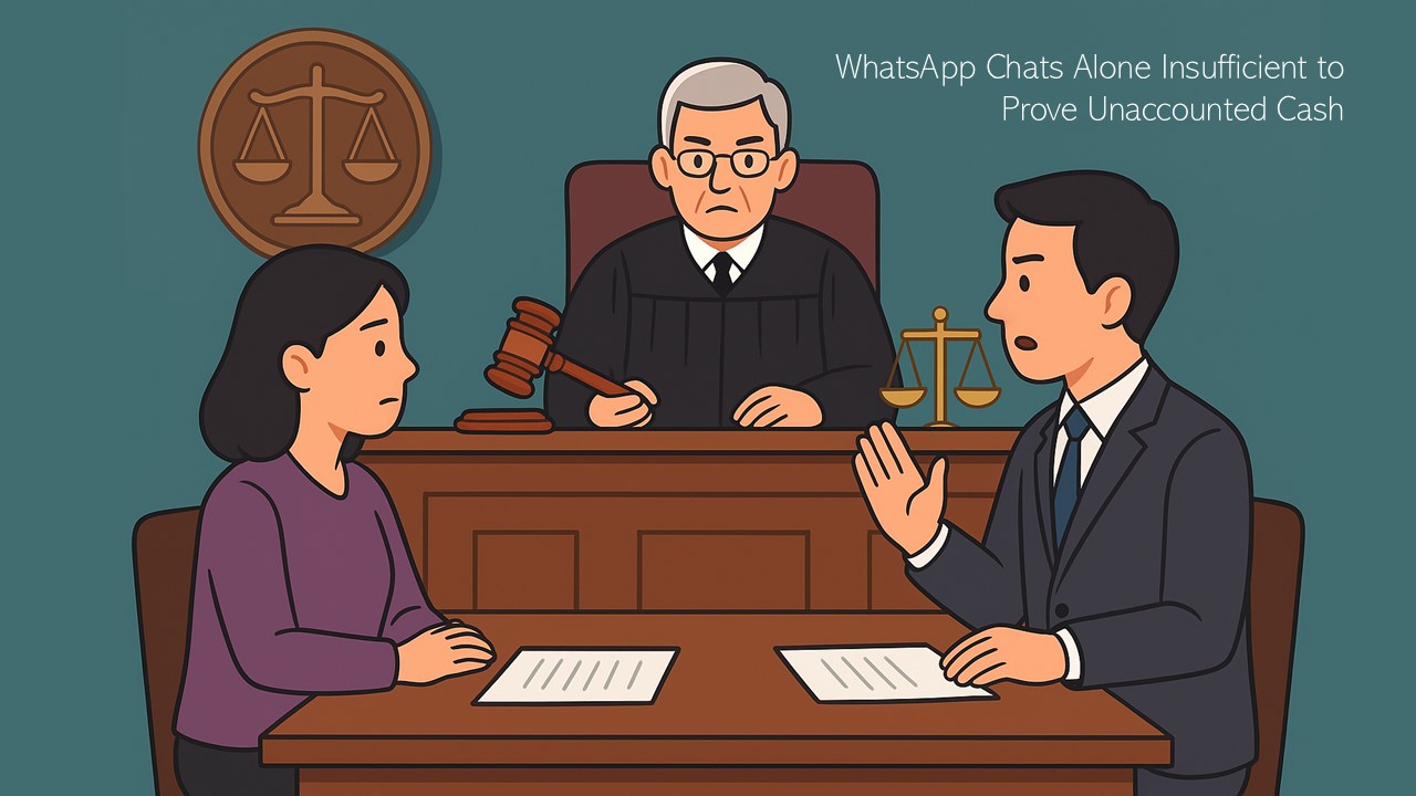 ITAT: WhatsApp Chats Alone Insufficient to Prove Unaccounted Cash, Rs. 3.16 Crore Addition Deleted